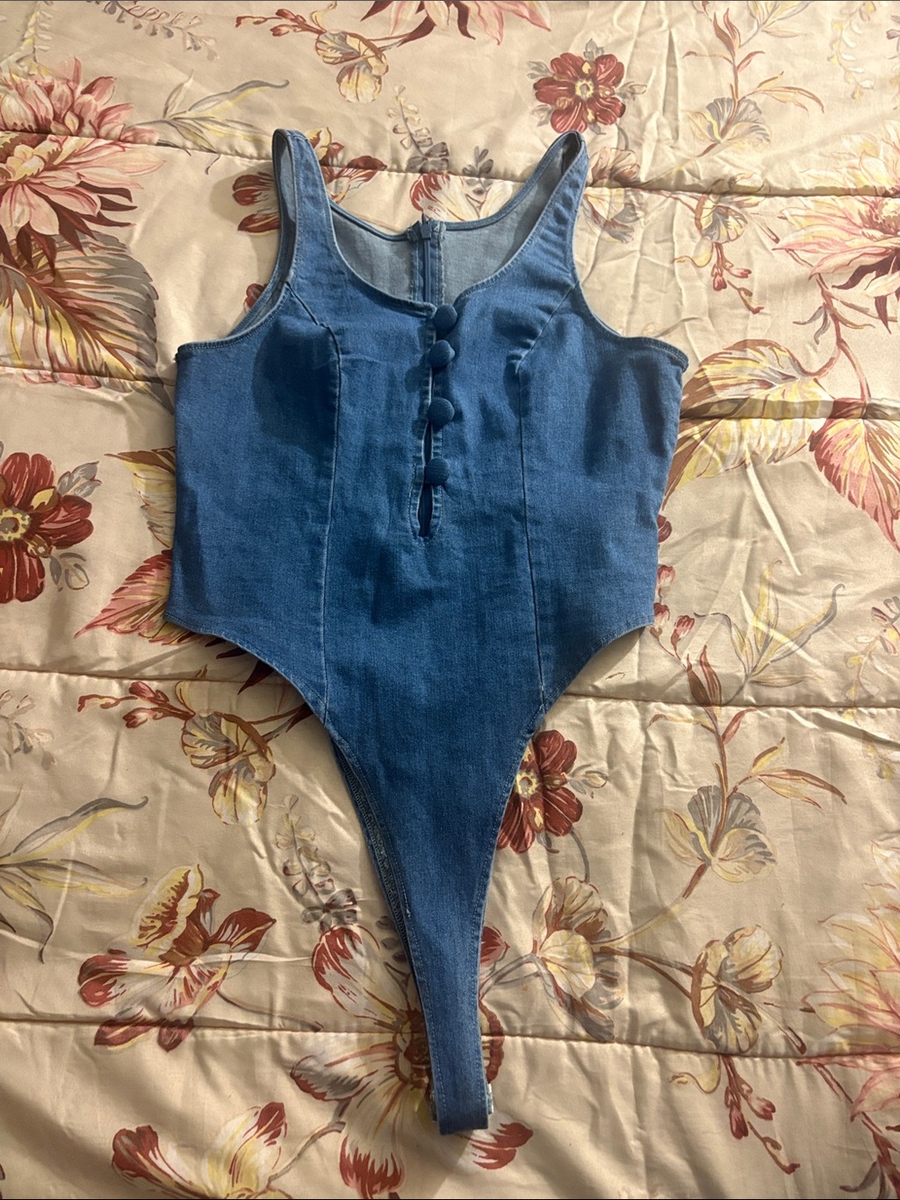 Denim Blue Kids One-Piece Bodysuit